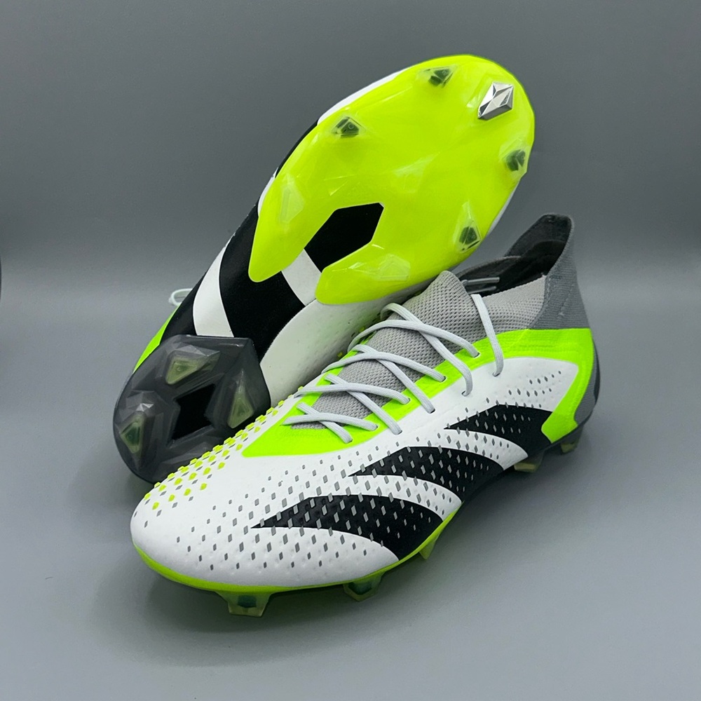 Adidas PREDATOR ACCURACY.1 FG Soccer Cleats White/Green GZ0035 NEW Men’s Size 8